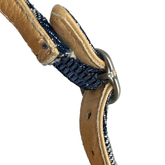 UGG NOELLA Y2K DENIM LOGO PEEP TOE SLINGBACK ESPADRILLE WEDGE HEELS - Picture 11 of 12